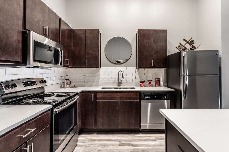 Maintenance-free living means you can enjoy stunning apartments like this unit at Spark Apartments without worrying about repairs. Putting green at apartment community