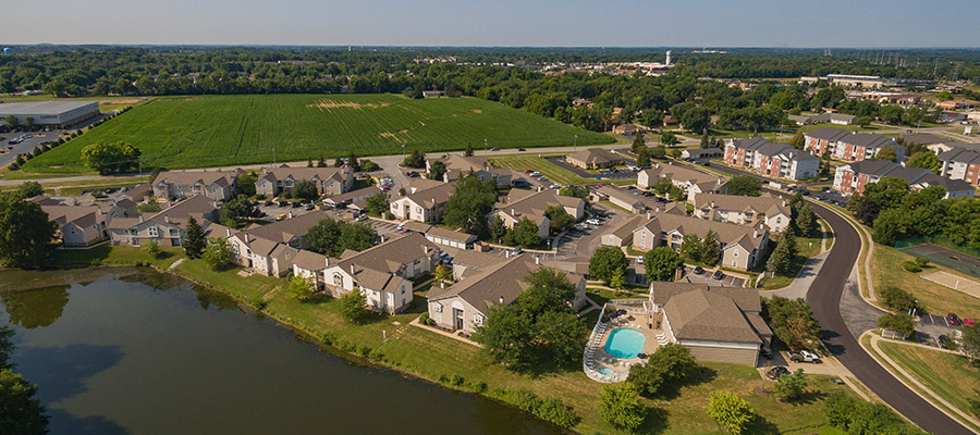 bayshore apartment birdeye exterior view