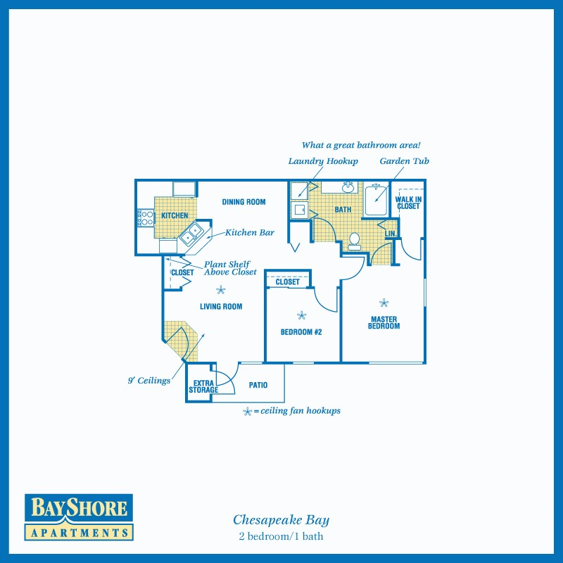 Chesapeake Bay floor plan Chesapeake Bay floor plan